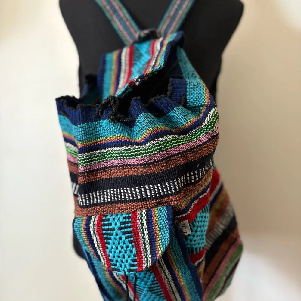 Colorful Striped Backpack - Picture 4 of 8